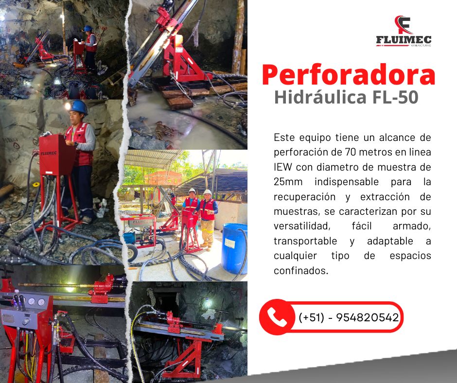 Perforadora Hidraulica FL-50 Equipo para espacios confinados